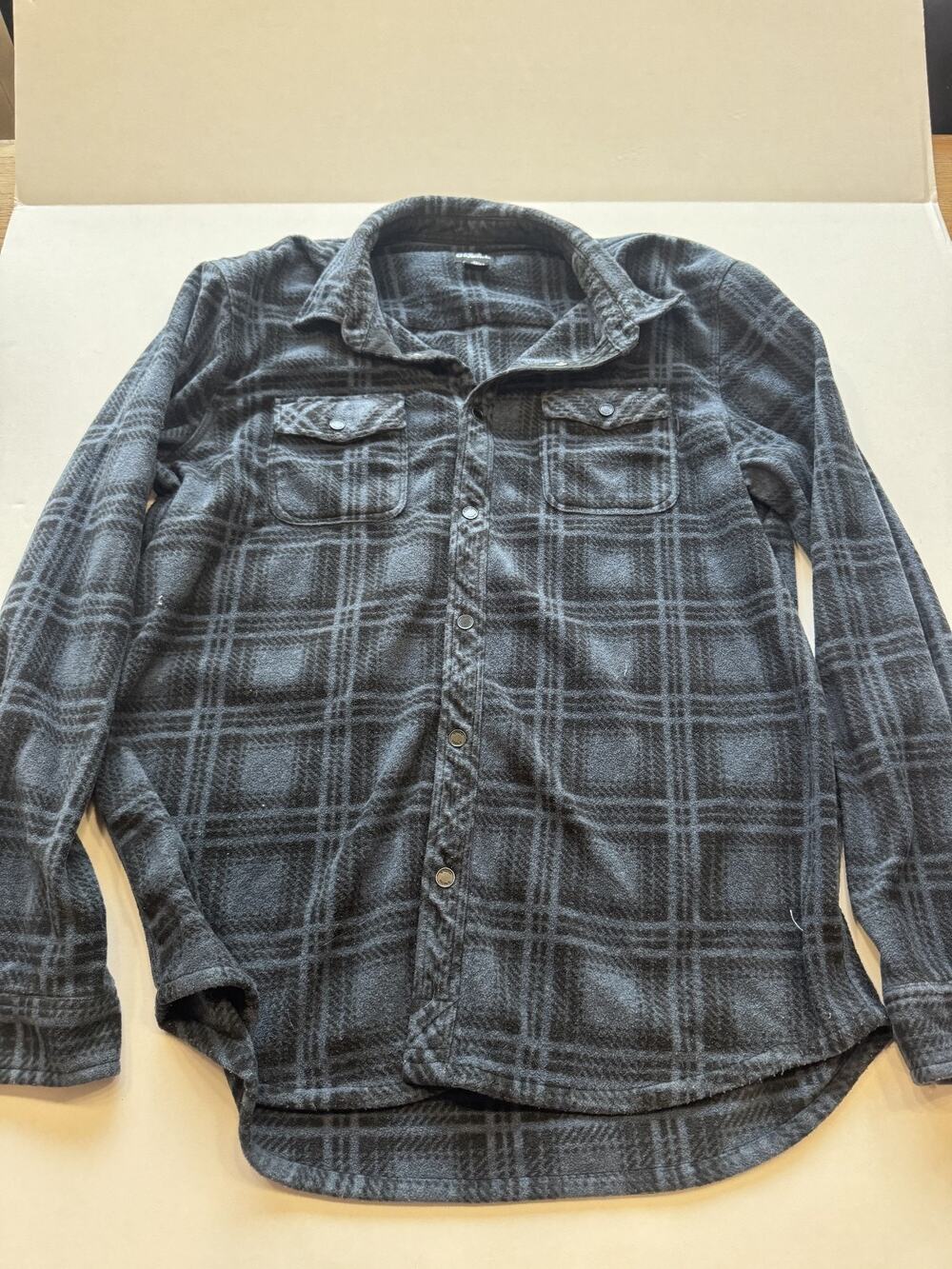 Men's O'neill Plaid Fleece Button Down Jacket Size XL